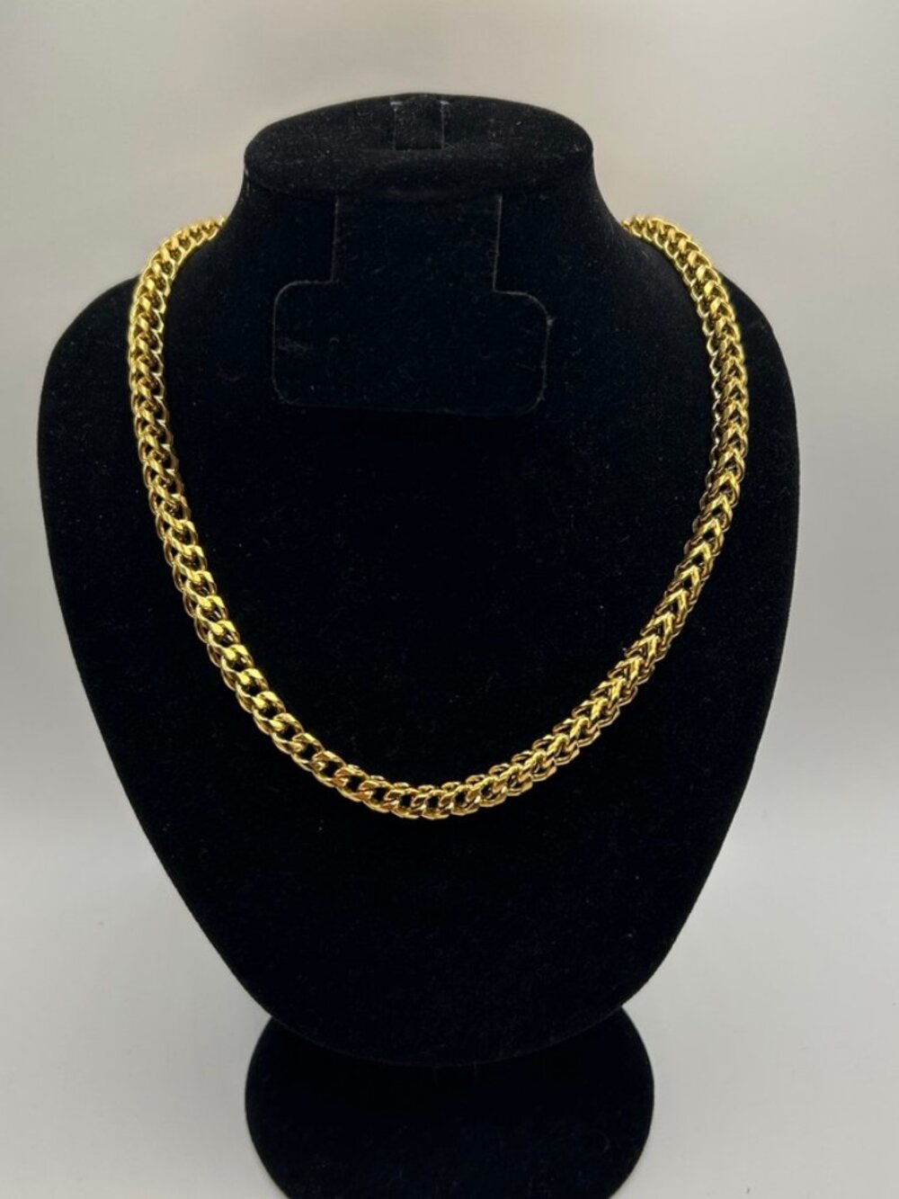 Classic Franco Chain Plated Stainless Steel Real Gold 6mm 20 Inch Mens Durable